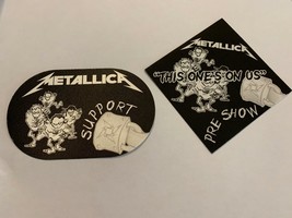 Metallica 2 Unused Backstage Ticket Passes Sanitarium James Hetfield Lars Ulrich - £10.21 GBP