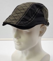 S) CoCopeaunts Men Newsboy Cabbie Gatsby Cap Hat Dark Gray and Black Cotton - $9.89