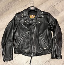 VTG Harley Davidson Women&#39;s Leather Riding Jacket CA 03402 Made In USA S... - £181.55 GBP