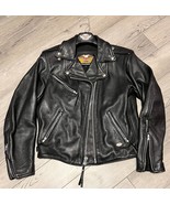 VTG Harley Davidson Women&#39;s Leather Riding Jacket CA 03402 Made In USA S... - £182.64 GBP