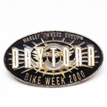 Harley Davidson HOG Harley Owners Group Daytona 2000 Vest Hat Pinback Pin - £7.92 GBP
