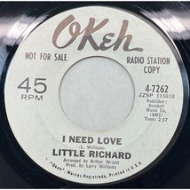 Little Richard I Need Love / Commandments of Love 45 Northern Soul Promo Okeh - £31.95 GBP