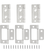 6 Pcs Non-Mortise Door Hinges, 2 Inch X 1 Inch Bifold Butt Cabinet Hinge... - $177.32 MXN
