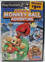 Super Monkey Ball Adventure PS2 PlayStation 2 Video Game Tested Works No Book - £5.77 GBP