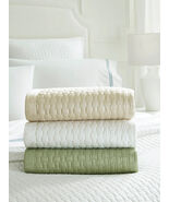 Sferra Queen Sand Quilted Coverlet Set 4PC Geometric Motif Sampietrini I... - €294,52 EUR