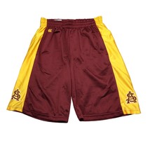 Colosseum Shorts Boys XL Red Yellow Elastic Waist Drawstring Pocket Mesh - £17.94 GBP