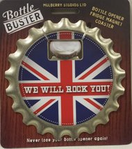 Brit Edition Bottle Buster Union Jack Beer Opener Fridge Magnet Cap Coaster - Me - £4.98 GBP