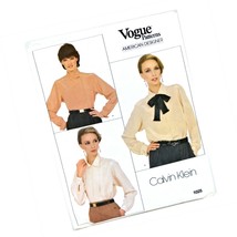 Vogue 1025 Sewing Pattern Calvin Klein Top Skirt Uncut 1983 Misses Size 8 10 12 - £13.24 GBP