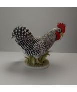 Vintage LEFTON Hen Chicken Figurine Hand Painted Plymouth Rock Farmhouse... - $12.90