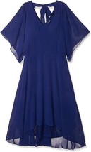 City Chic Adore Midi Dress Azure Blue Size Medium 18 - £55.08 GBP