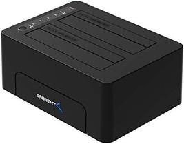 Dual Bay USB 3.0 SATA Hard Drive Dock with Cloning Function for HDD SSD - £42.69 GBP