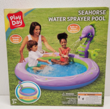 Play Day Seahorse Water Sprayer Pool Kiddie Kids Pool - 6 Feet Wide - New In Box - £31.96 GBP