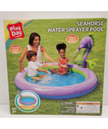 Play Day Seahorse Water Sprayer Pool Kiddie Kids Pool - 6 Feet Wide - Ne... - £32.15 GBP