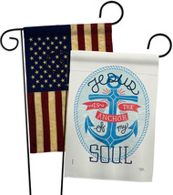 Jesus is the Anchor - Impressions Decorative USA Vintage Applique Garden Flags P - £24.41 GBP
