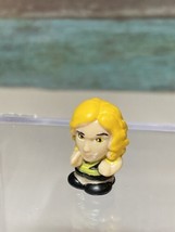 Squinkies  .75" Rubber Collectible Mini Toy Figure Women Yellow Blonde Hair - $4.99