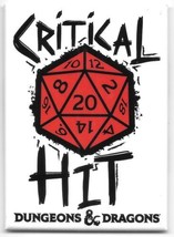 Dungeons &amp; Dragons Critical Hit Fantasy Art Refrigerator Magnet NEW UNUSED - £3.15 GBP