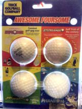 Trick Golfball Company Awesome Foursome Gag Golf Balls - $8.79