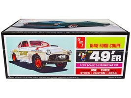 Skill 2 Model Kit 1949 Ford Coupe &quot;The 49&#39;er&quot; 3-in-1 Kit 1/25 Scale Model by AMT - £37.70 GBP