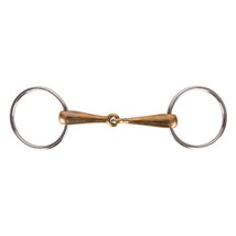 Challenger Loose Ring Copper 4-1/2&quot; Mouth Snaffle Horse Bit 35492A - $26.72