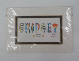 &quot;Bridget Kilakila&quot; Letter Art Print Artist Matthew Mok Long Feng Zhi 5X7 Matted - £7.87 GBP