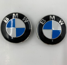 BMW Rim Wheel Center Cap Set Black OEM H01B34032 - $40.49