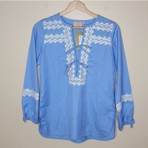 NWT Rungolee | Blue Marissa Embroidered Blouse, womens size XS - £58.14 GBP