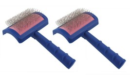 Blue Universal Slicker Brush Professional Dog Grooming Tool Choose Regul... - $25.63+