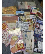 Scrapbooking Paper Large Lot of Supplies Stickers Embellishments NEW - €24,35 EUR