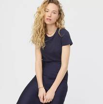 J.Crew Vintage Cotton Tee in Navy Blue Crewneck T-Shirt Short Sleeve Siz... - $15.83