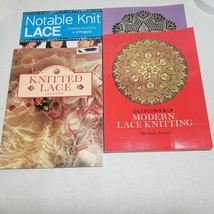 Knitting Lace Books Lot of 4 Modern Lace Knitting Notable Lace Creative ... - £18.83 GBP