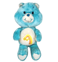 17" Vintage 1984 Care Bears Blue Wish Bear Stuffed Animal Plush Toy Large Size - $65.55