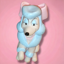 Disney&#39;s Oliver &amp; Company Soft Rubber or Plastic Figure Poodle Girl Dog 1988 - £4.21 GBP