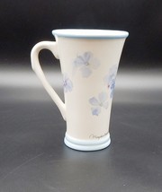 Marjalein Bastin Pansy Butterfly Tall Coffee Tea Latte Mug Cup 8 Oz - £15.67 GBP