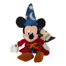 Disney Fantasia 2000 Sorcerer Mickey Bean Bag Plush 8&quot; Stuffed Toy w/ Tags - £6.99 GBP