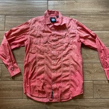 RU Pink Pearl Button Western Rodeo Cowgirl Shirt Size Medium Men’s - £27.33 GBP
