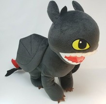 20" Big Dreamworks How To Train Your Dragon Black Stuffed Animal Plush Toy - $27.55