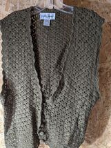 Casual Corner crochet cotton blend sweater medium size - €15,33 EUR