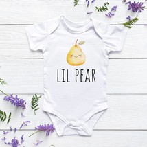 pear onesie®, baby shower gift, fruit onesie®, baby bodysuit, baby onesie®, cute - $18.90