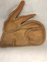 FAENZA Italy Rabbit clay wall hanging signed numbered Handmade  bunny Hare - $197.99