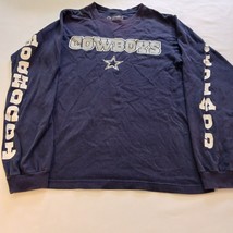 Dallas Cowboys Authentic Men&#39;s Long Sleeve Crew Neck T-Shirt Cotton Small - €11,26 EUR