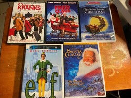 Lot of 5 Christmas Holiday DVD&#39;s Elf Kranks Fred Santa Clause Night Before - £11.90 GBP