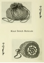 KNOT STITCH RETICULE BAG / Purse. Vintage Handbag Crochet Pattern. PDF D... - £1.95 GBP