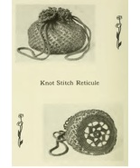 KNOT STITCH RETICULE BAG / Purse. Vintage Handbag Crochet Pattern. PDF D... - £1.96 GBP