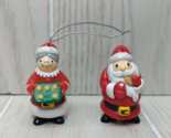 Topps 2001 Santa Mrs Claus Milk cookies Christmas Tree Ornaments set 2 s... - $10.39