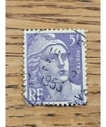 France Stamp Republique Francaise 5f Used Purple - $1.99