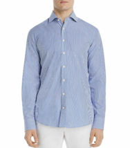 Dylan Gray Bengal Striped Classic Fit Shirt Blue/White-Size Large - $22.99