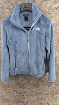The North Face Osito Womens Small blue Sherpa Fleece Fuzzy Full Zip Jacket - $34.99
