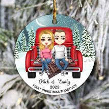 Personalized Our First Christmas Together Ornament, Couple Gift,Digital download - £8.03 GBP