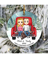 Personalized Our First Christmas Together Ornament, Couple Gift,Digital ... - £7.81 GBP