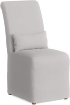White Performance Fabric Dining Chair With Slipcover By Sunset Trading. - £455.09 GBP